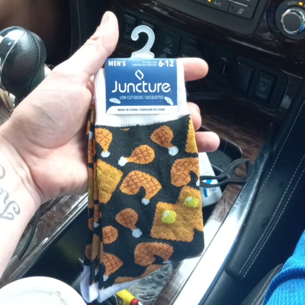 Chicken and waffle socks